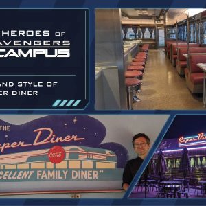 L’Art et le style du restaurant Super Diner à Avengers Campus