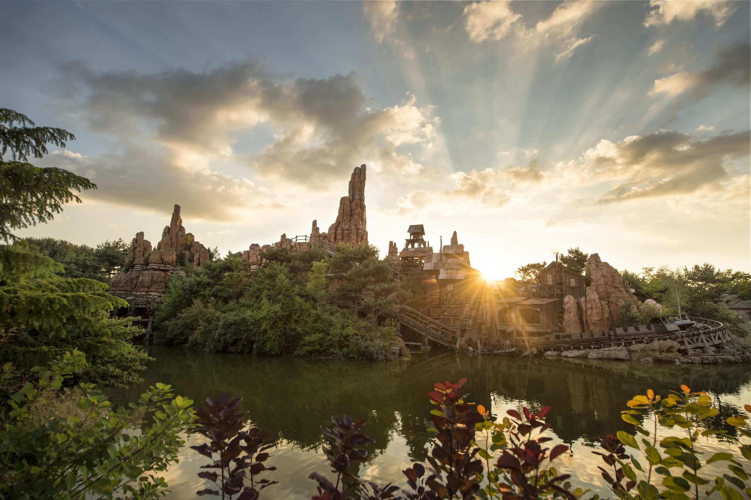 Big Thunder Mountain coucher de soleil